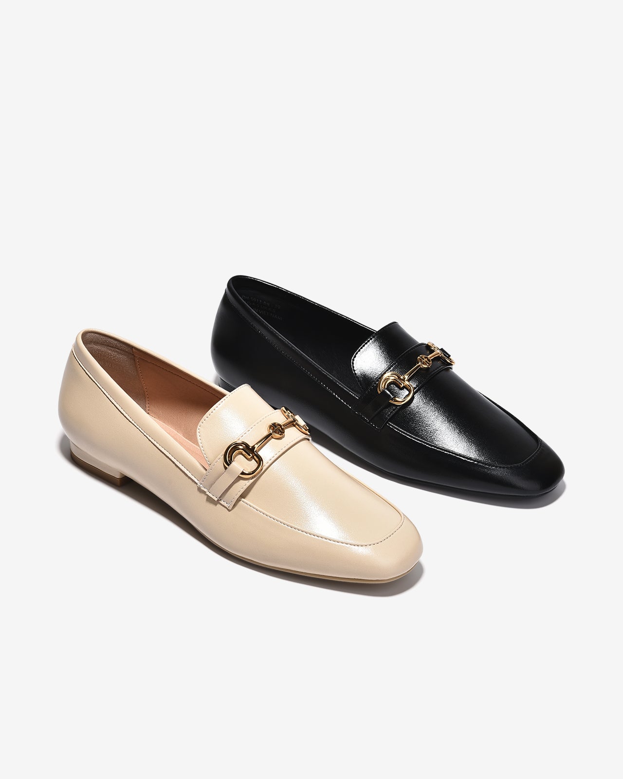 Giày Lười Đông Hải Quai Khóa Mạ Vàng-G5913-Kem Color1