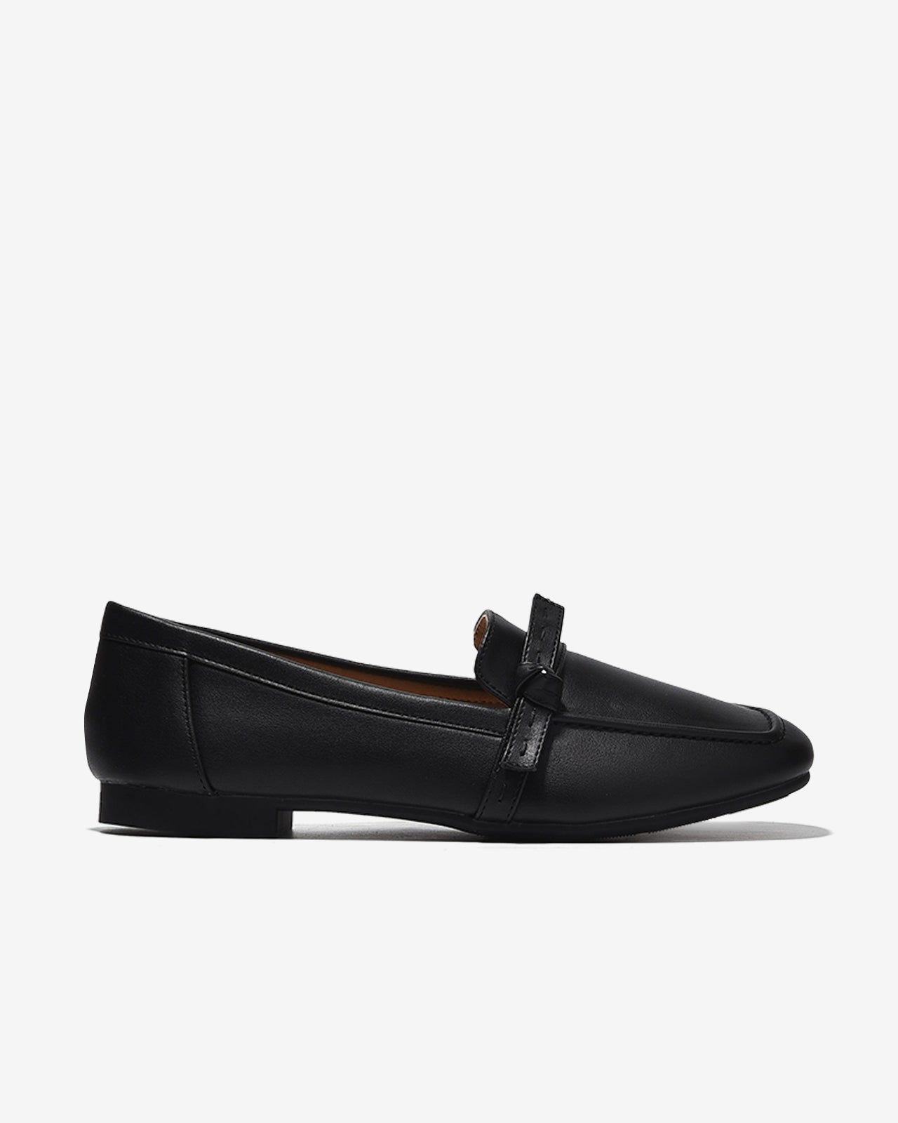 Giày Lười Zucia Đế 2cm Quai Thắt Nơ-GHLO7Đen Color1First emnhubong