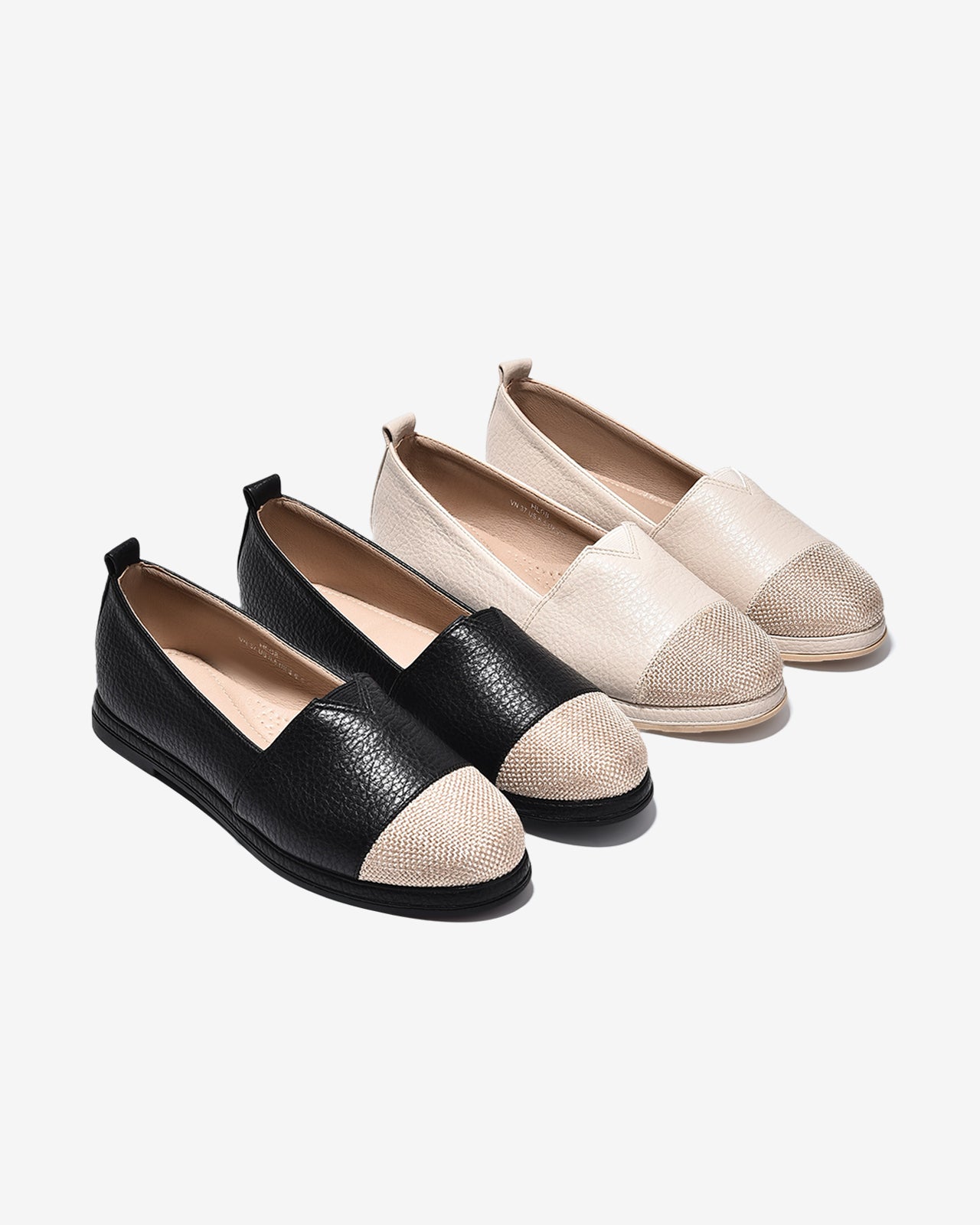 Giày Lười Zucia Trơn Phối Màu-GHLO8Đen Color1