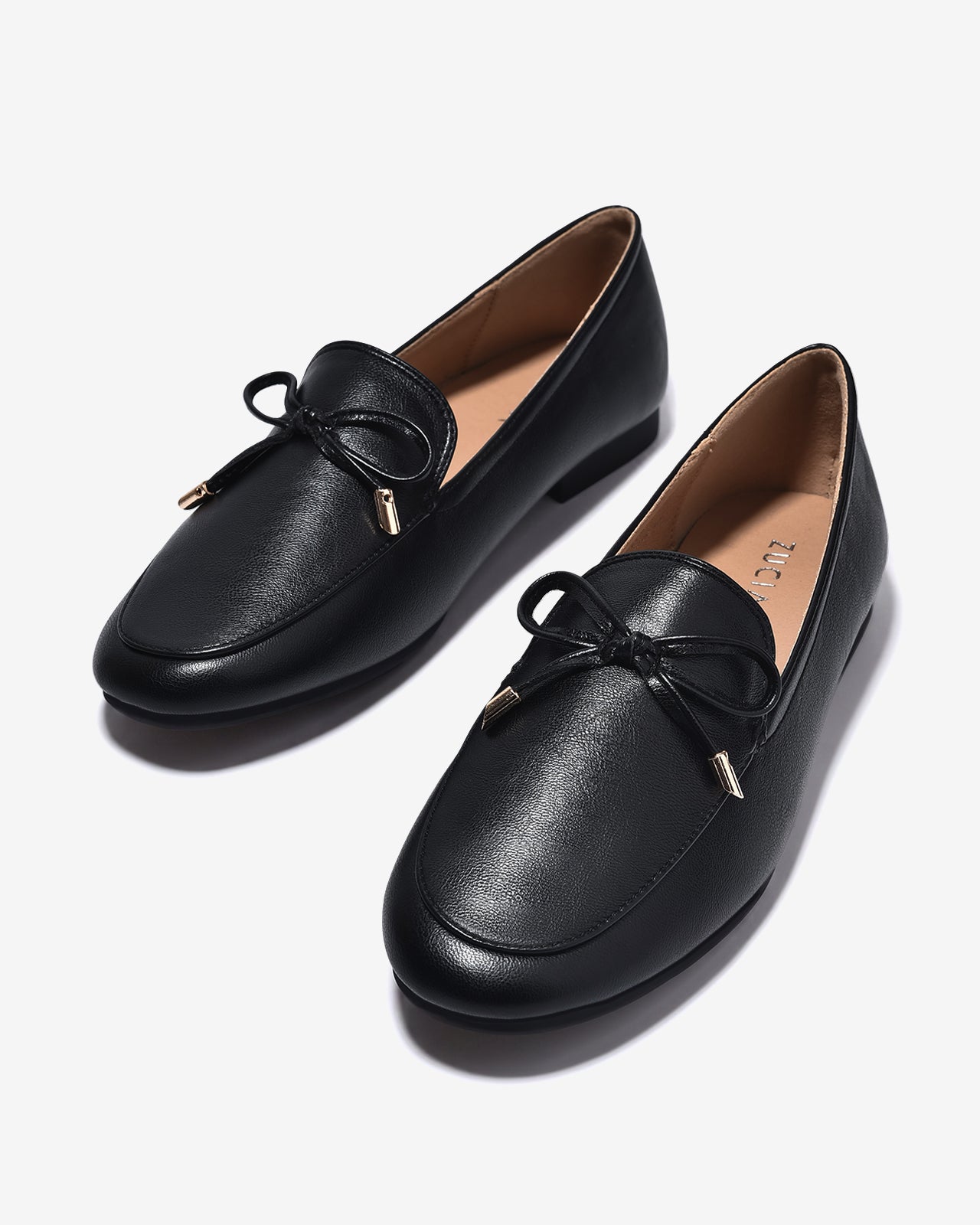 Giày Lười Zucia Thắt Nơ Mảnh-GHLP1Đen Color1