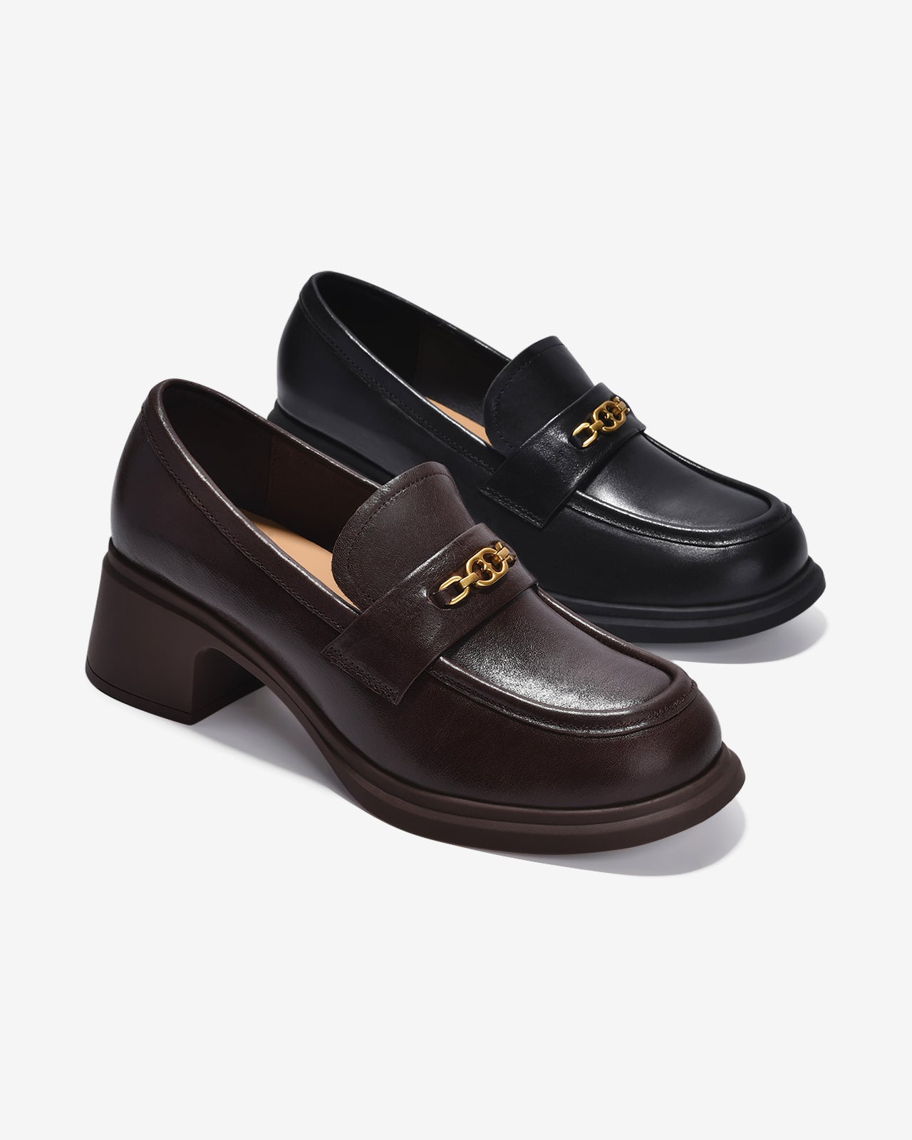 Giày Lười Zuciani Dáng Mary Jane-GCM29-Nâu Color1