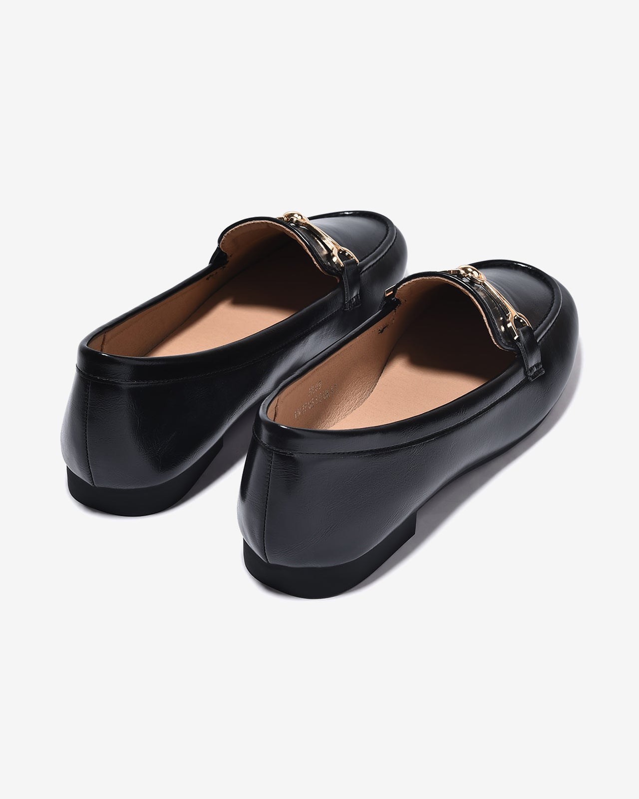 Giày Lười Zucia Khóa Kim Loại Da Mềm-GHLO9Đen Color1