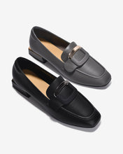 Giày Mọi Nữ Zuciani Thanh Lịch Phối Khóa-GMD05Đen Color1