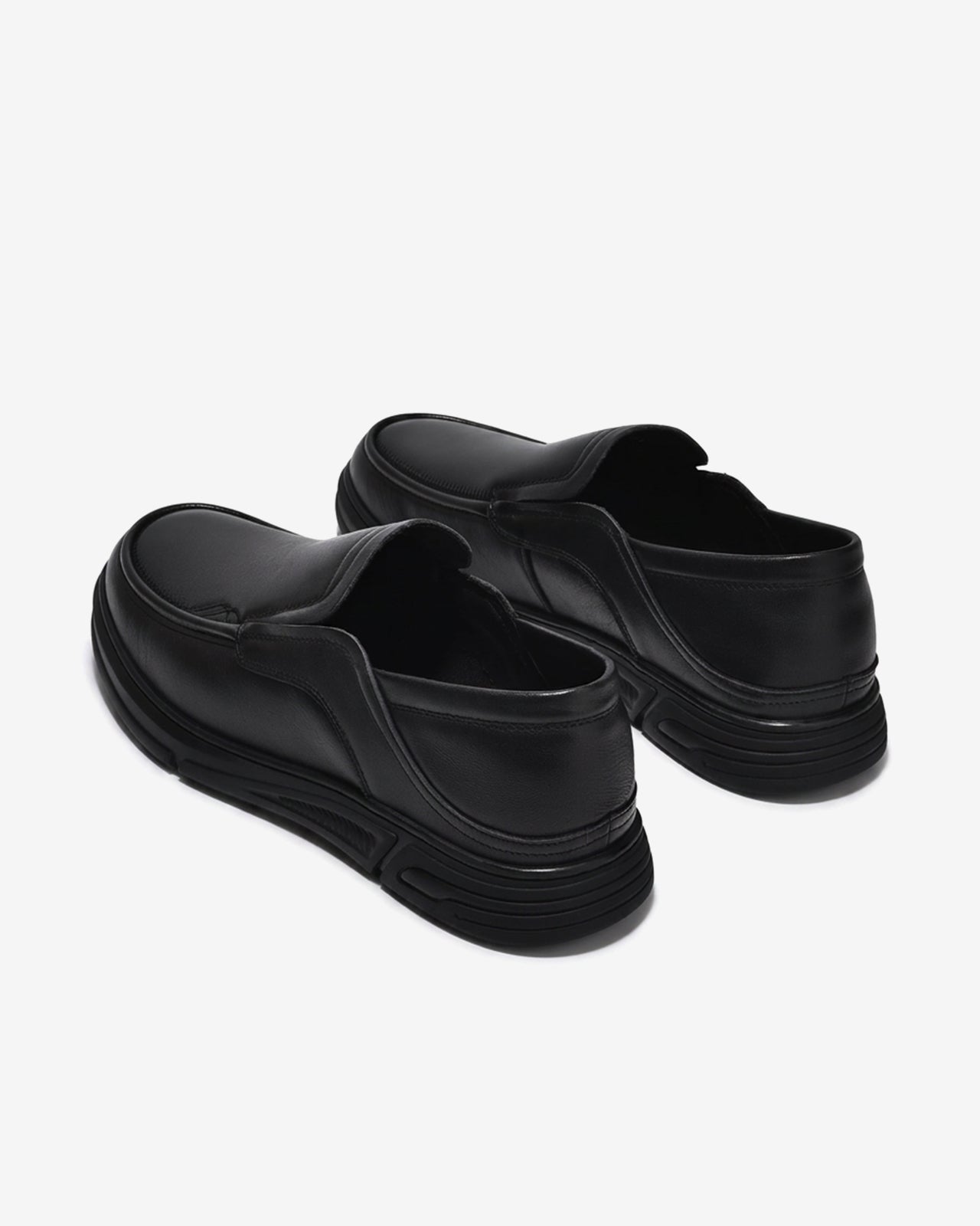 Giày Mọi Zuciani Trơn Chỉ Nổi-GRD71-Đen Color1