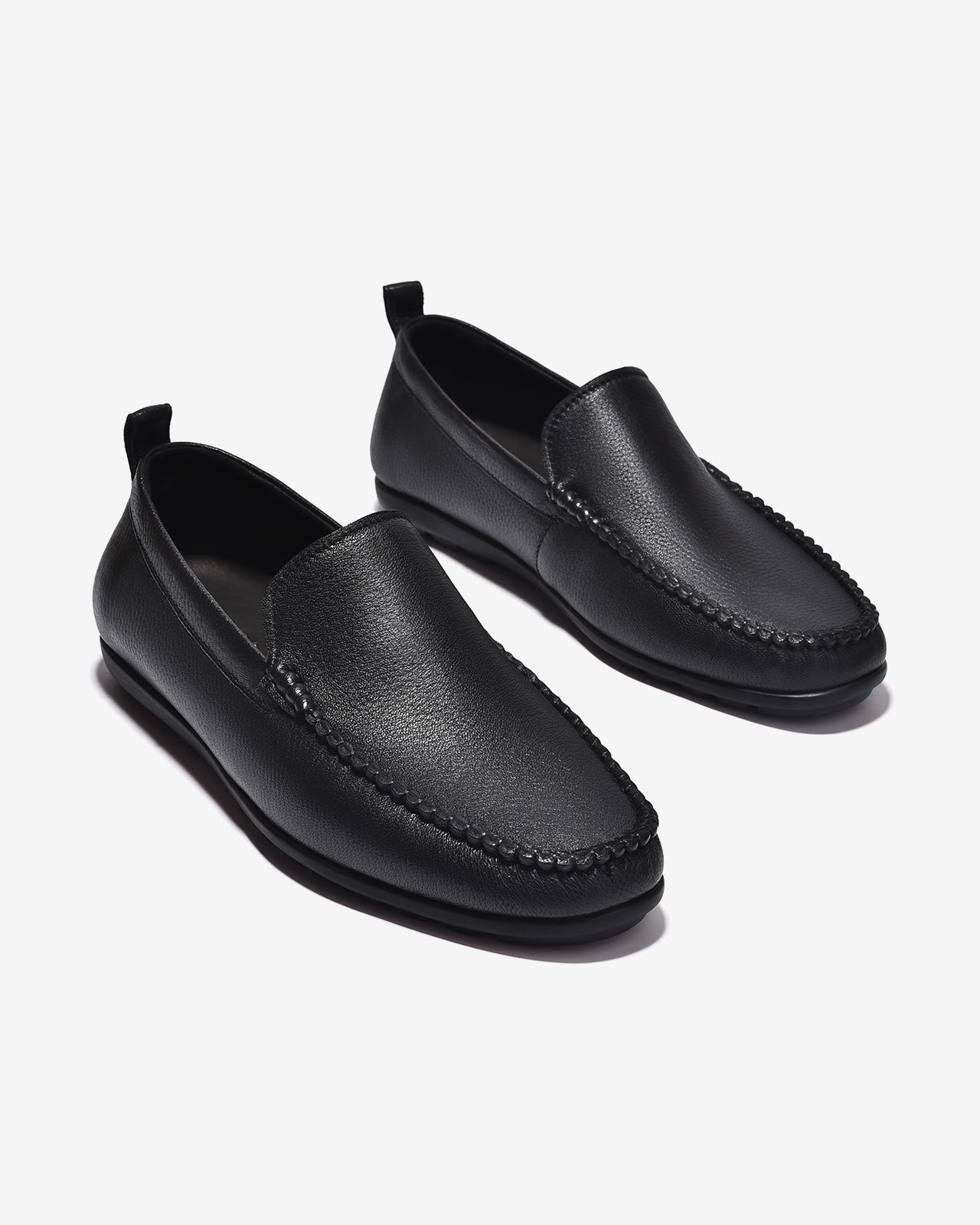Giày Lười Zuciani Da Vân Mềm-GSD09Đen Color1