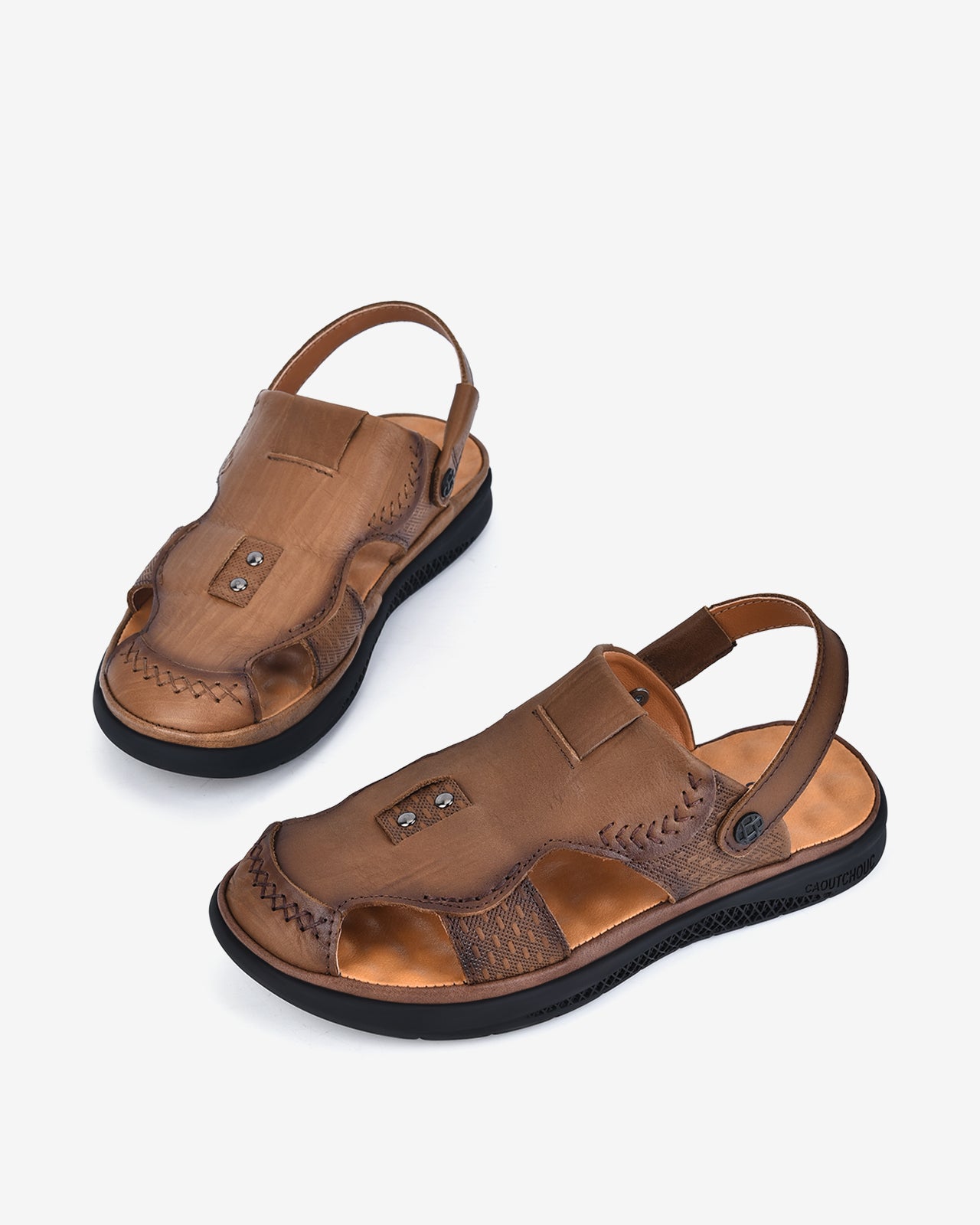 Sandals Rọ Đường Chỉ Nổi Thời Trang-SCF16Vàng Color1