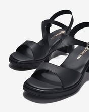 Giày Sandal Cao Gót Đông Hải Quai Gợn Sóng-S32F2-Đen Color1