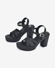 Giày Sandal Cao Gót Đông Hải Quai Chéo Đế 10CM-S32D7-Đen Color2