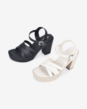 Giày Sandal Cao Gót Đông Hải Quai Chéo Đế 10CM-S32D7-Đen Color1