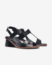 Giày Sandal Cao Gót Đông Hải Quai T-Strap Trơn-S32E7-Đen Color1