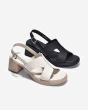 Giày Sandal Cao Gót Đông Hải Đế Trụ Quai Cách Điệu-S32E9Đen Color1