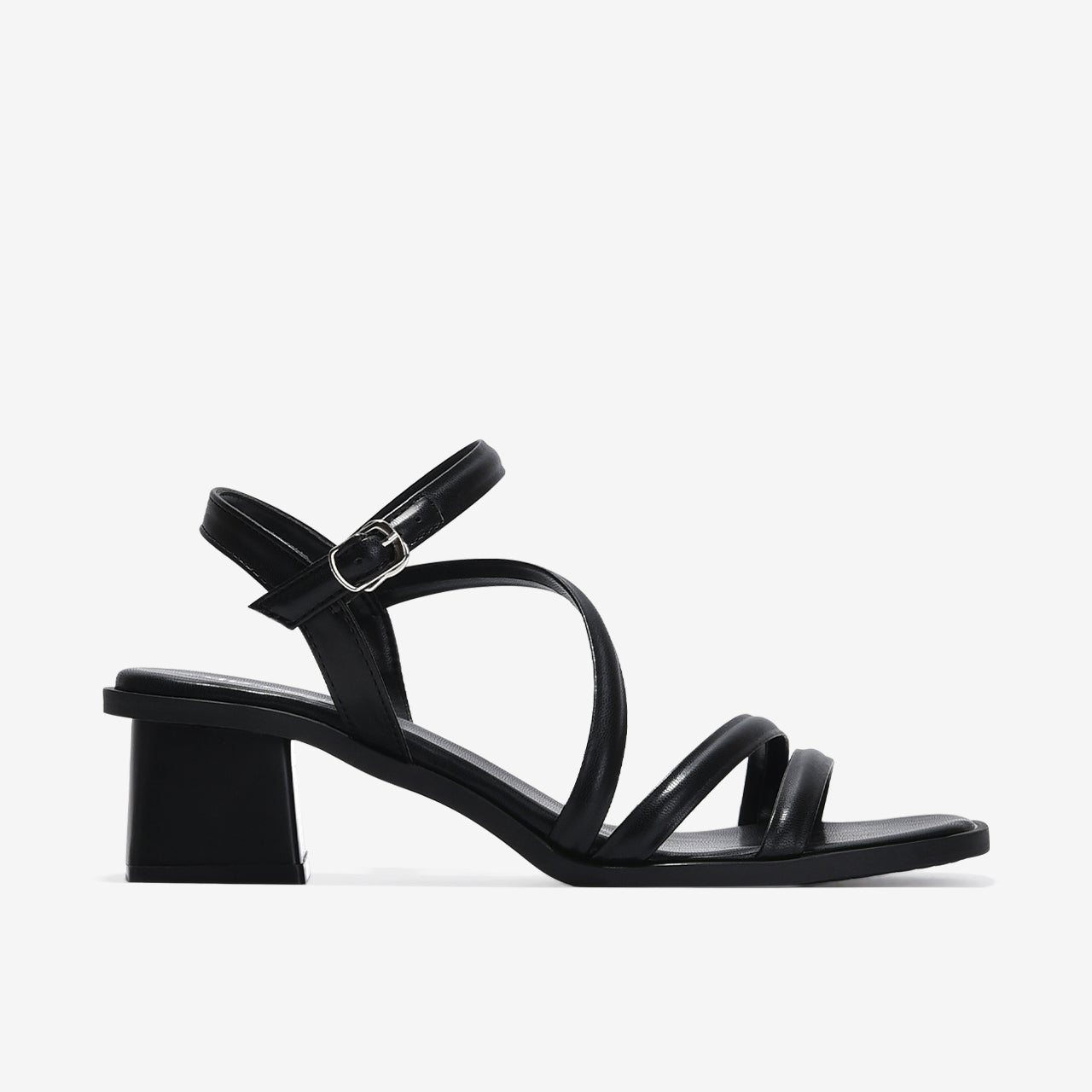Giày Sandal Cao Gót Đông Hải Quai Đan Mảnh-S32F8-Đen Color1First