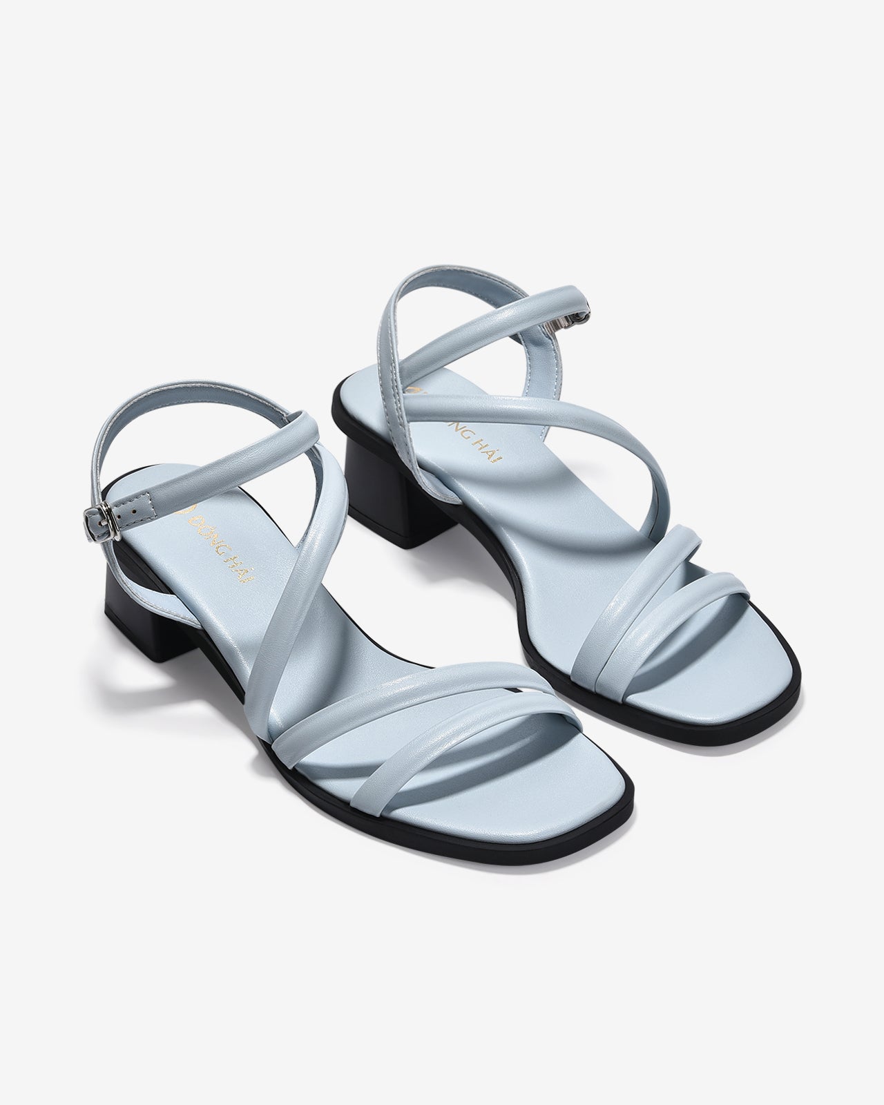 Giày Sandal Cao Gót Đông Hải Quai Đan Mảnh-S32F8-Xanh Color1