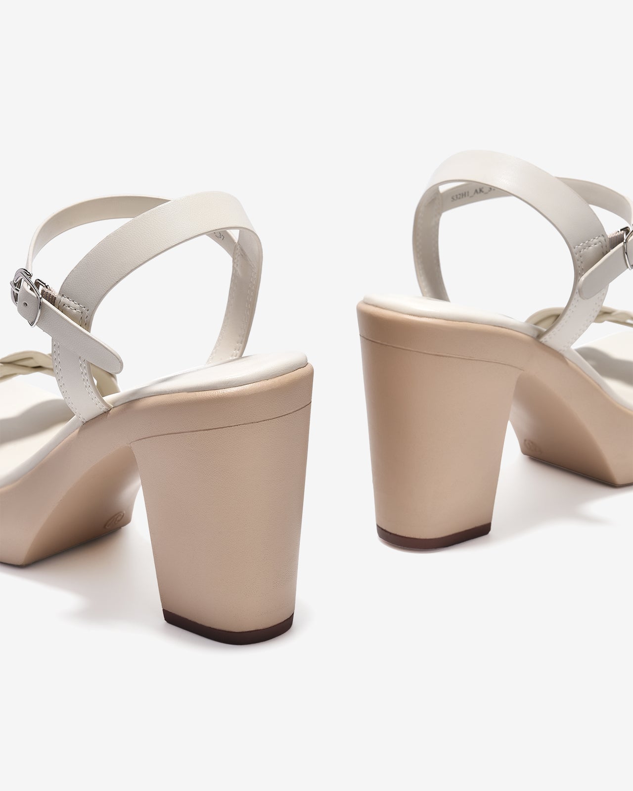 Sandal Cao Gót Đông Hải Đế 11CM Quai Đan-S32H1-Kem Color1