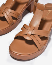 Sandal Cao Gót Đông Hải Quai T-Strap-S32H6Bò Color1