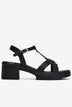 Sandal Cao Gót Đông Hải Quai T-Strap-S32H6-Đen Color1First