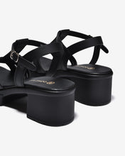 Sandal Cao Gót Đông Hải Quai T-Strap-S32H6-Đen Color1