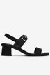 Sandal Cao Gót Đông Hải Đế Vuông Quai Phối Khóa-S32I5Đen Color1First