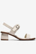 Sandal Cao Gót Đông Hải Đế Vuông Quai Phối Khóa-S32I5Kem Color1First