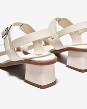 Sandal Cao Gót Đông Hải Đế Vuông Quai Phối Khóa-S32I5Kem Color1