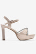 Giày Sandal Cao Gót Đông Hải Quai Đính Đá-S5843-Kem Bóng Color1First