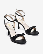 Sandal Cao Gót Nữ Đông Hải Quai Ankle Strap Đính Đá-S5850Đen Color1