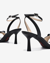 Sandal Cao Gót Nữ Đông Hải Quai Ankle Strap Đính Đá-S5850-Đen Color1