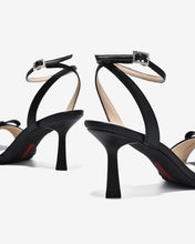 Sandal Cao Gót Nữ Đông Hải Quai Ankle Strap Đính Đá-S5850Đen Color1