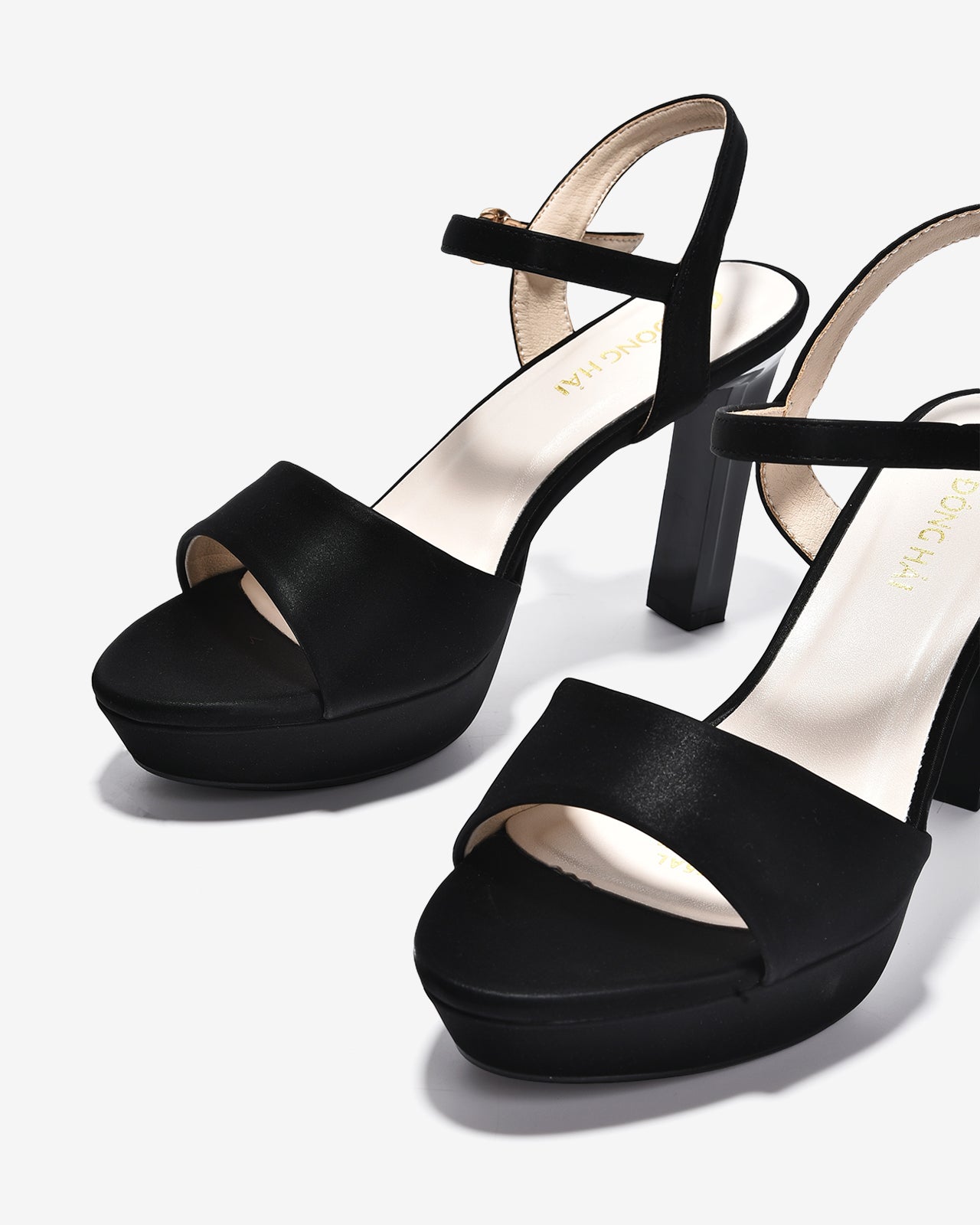 Sandal Cao Gót Nữ Đông Hải Platform Đế 10CM-S5855-Đen Color1