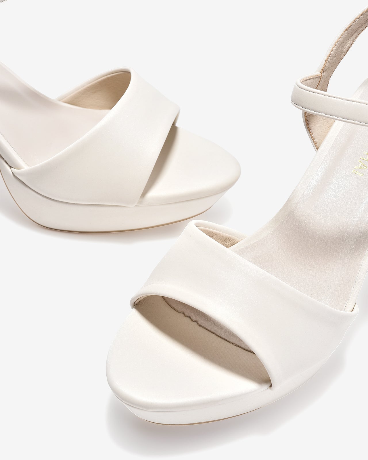 Sandal Cao Gót Nữ Đông Hải Platform Đế 10CM-S5855-Kem Color1