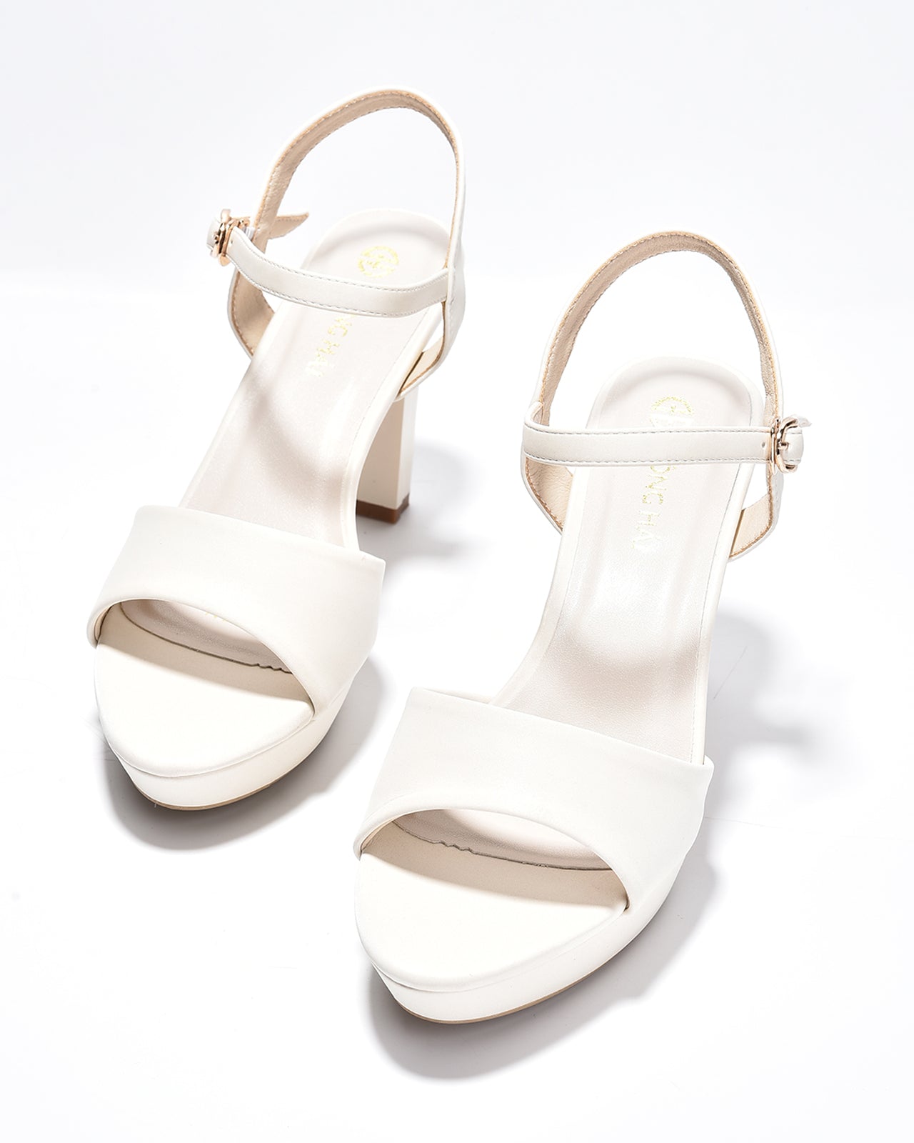 Sandal Cao Gót Nữ Đông Hải Platform Đế 10CM-S5855-Kem Color1