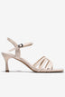 Sandal Cao Gót Đông Hải Quai Bóng Cách Điệu-S5864Kem Bóng Color1First