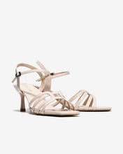 Sandal Cao Gót Đông Hải Quai Bóng Cách Điệu-S5864Kem Bóng Color1