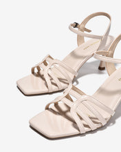 Sandal Cao Gót Đông Hải Quai Bóng Cách Điệu-S5864Kem Bóng Color1