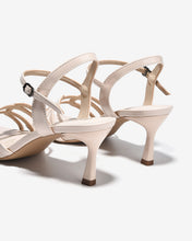 Sandal Cao Gót Đông Hải Quai Bóng Cách Điệu-S5864Kem Bóng Color1