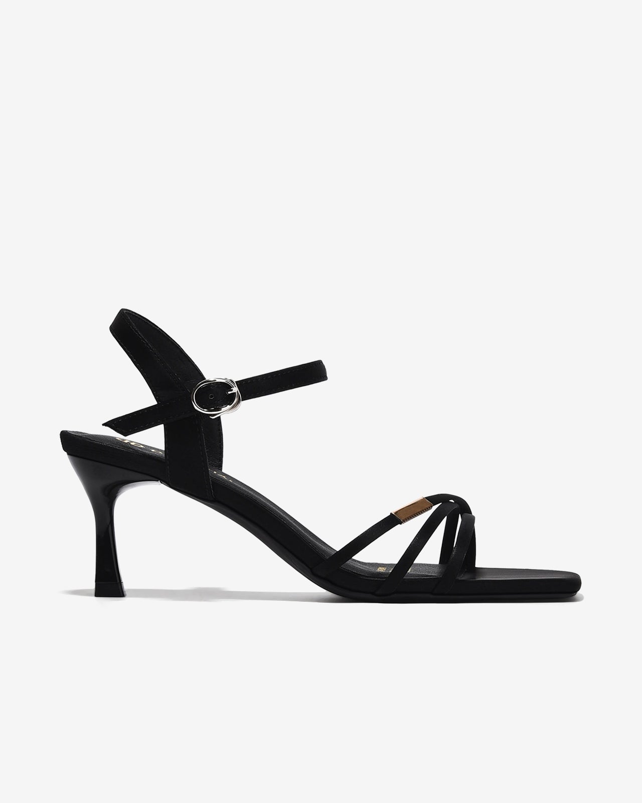 Sandal Cao Gót Đông Hải Quai Đan Chéo-S5865Đen Color1First