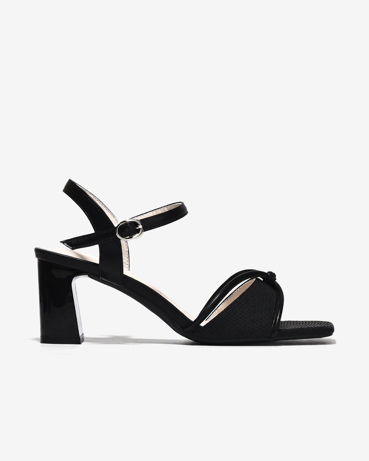 Sandal Cao Gót Đông Hải Vân Mây Thắt Nút-S5867Đen Color1First