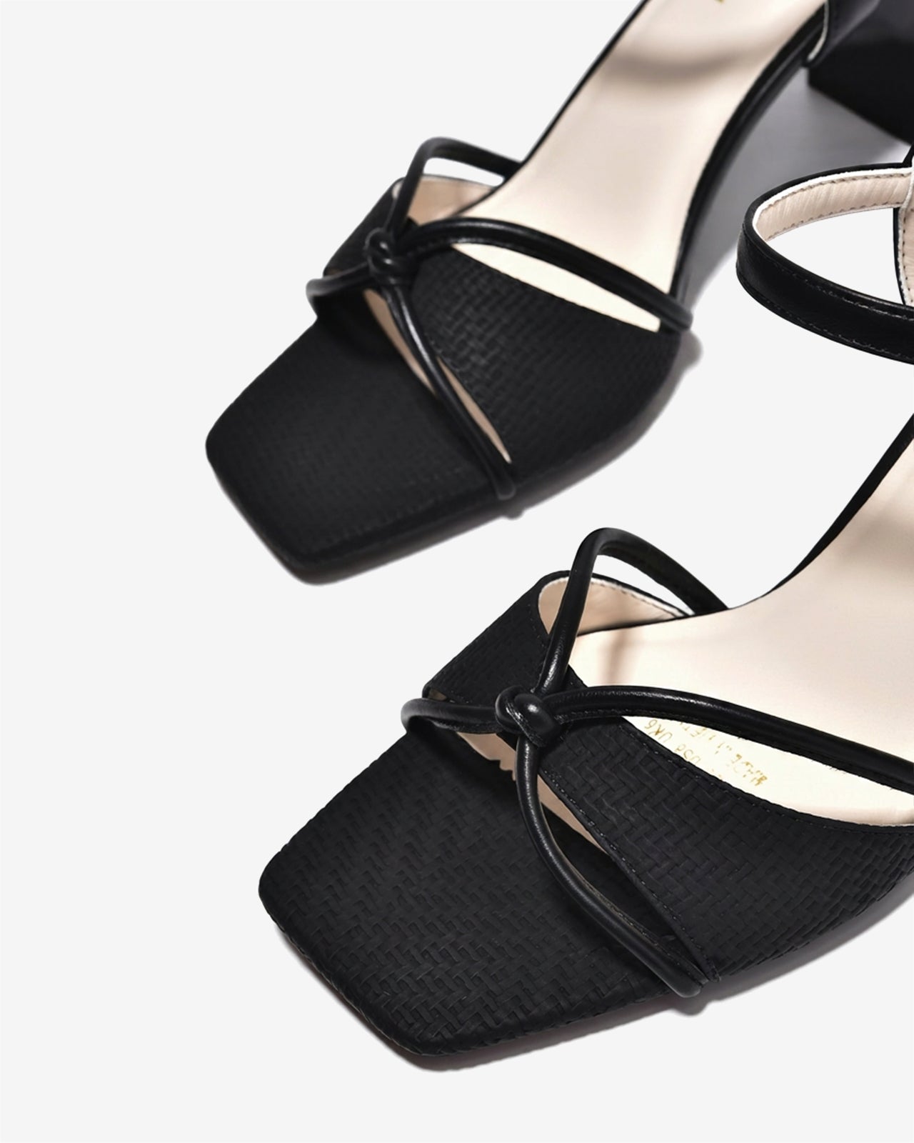 Sandal Cao Gót Đông Hải Vân Mây Thắt Nút-S5867Đen Color1