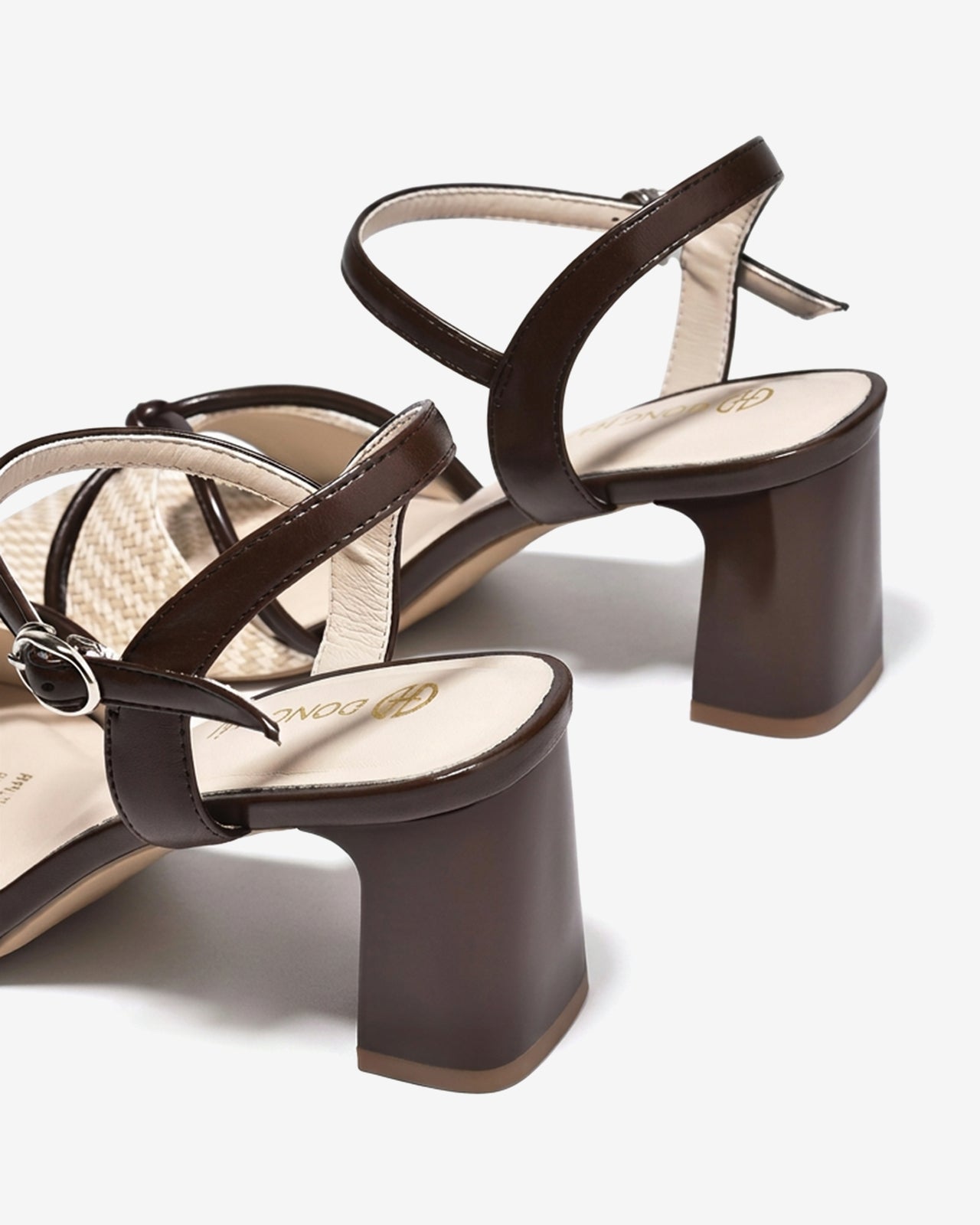 Sandal Cao Gót Đông Hải Vân Mây Thắt Nút-S5867-Kem Color1