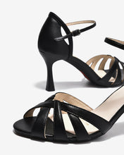 Sandal Cao Gót Đông Hải Quai Đan Cánh Tim-S5868-Đen Color1