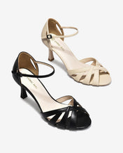 Sandal Cao Gót Đông Hải Quai Đan Cánh Tim-S5868-Đen Color1