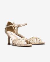 Sandal Cao Gót Đông Hải Quai Đan Cánh Tim-S5868Kem Color1