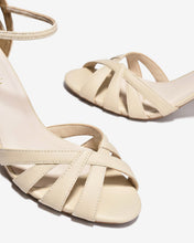 Sandal Cao Gót Đông Hải Quai Đan Cánh Tim-S5868-Kem Color1