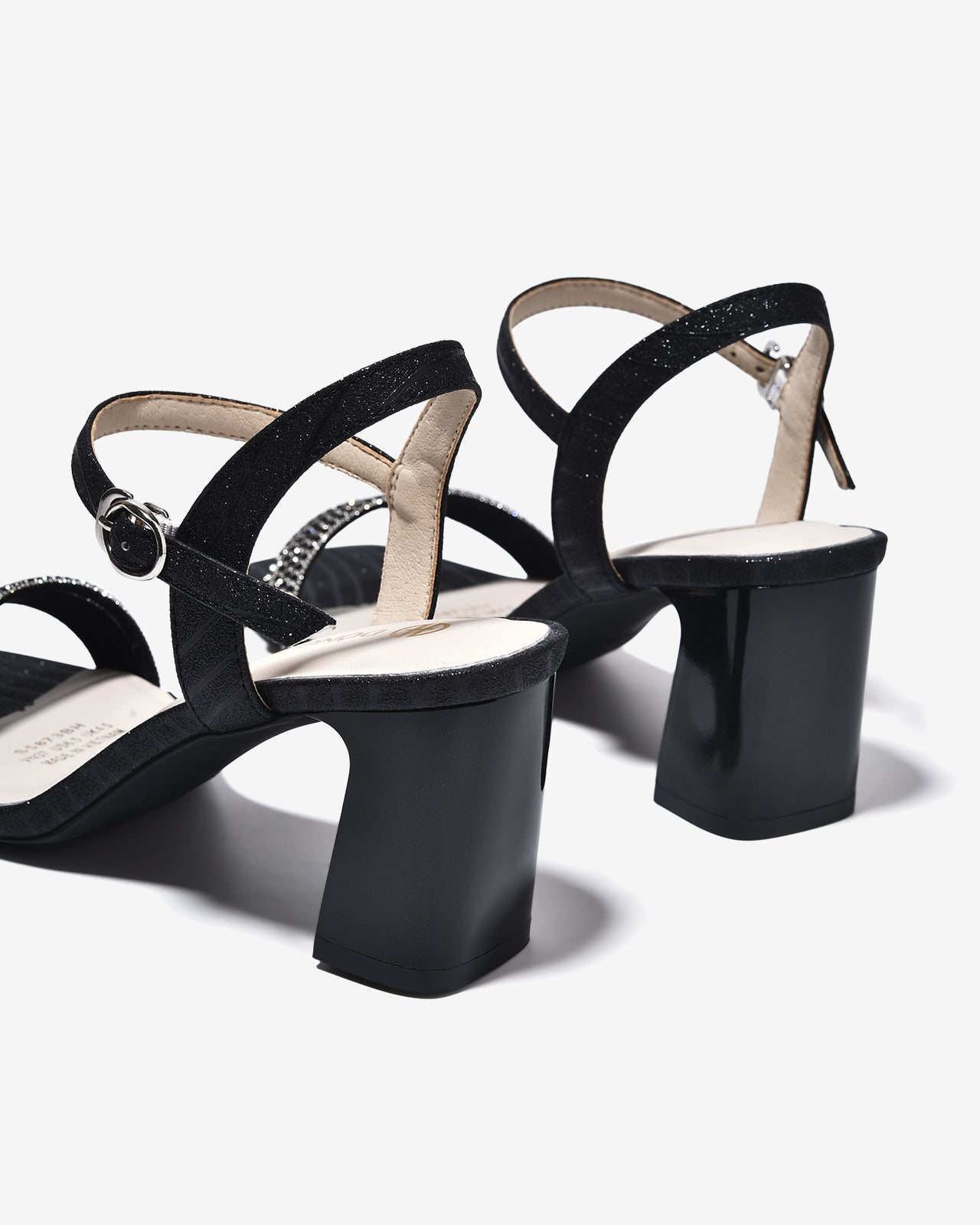 Sandal Cao Gót Đông Hải 7cm Quai Đá Mảnh-S5873Đen Color1