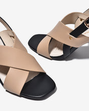 Sandal Cao Gót Đông Hải 9cm Quai Chéo Bản Rộng-S5878Cafe Color1