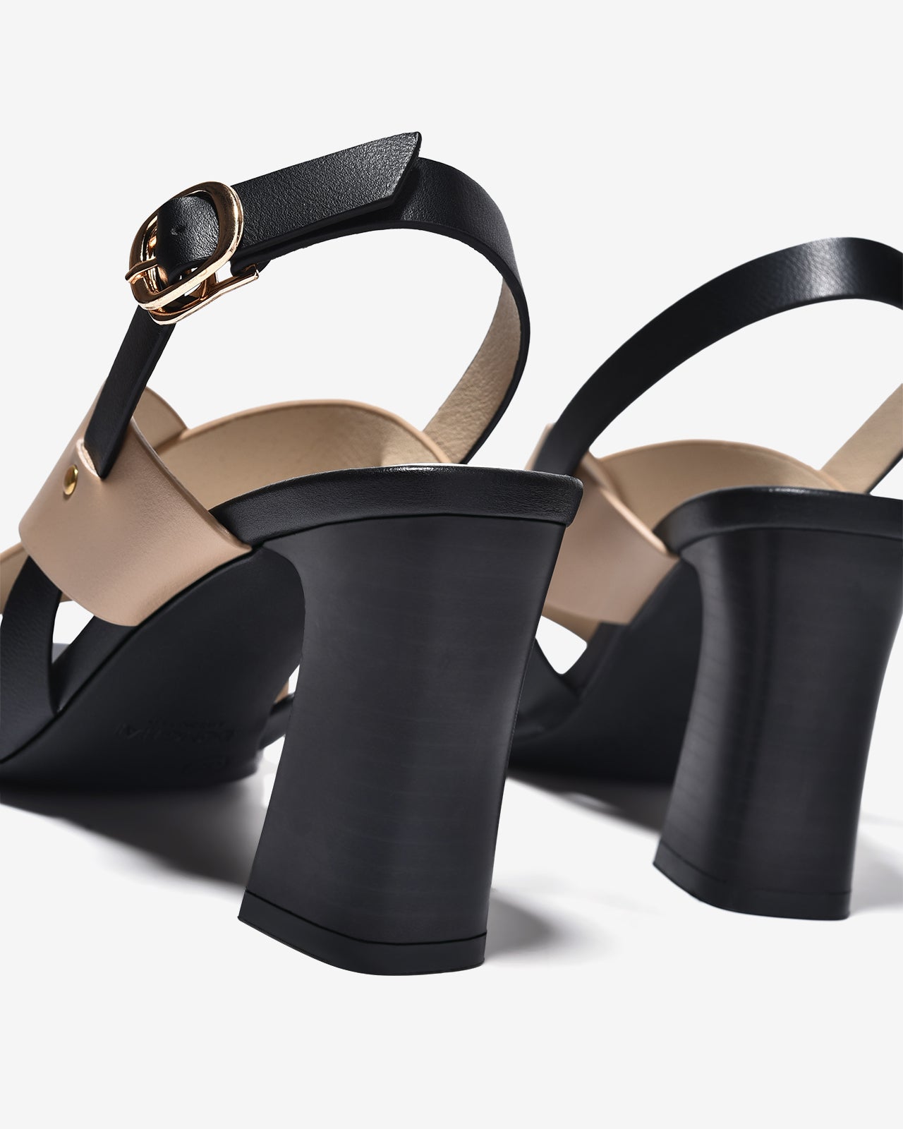 Sandal Cao Gót Đông Hải 9cm Quai Chéo Bản Rộng-S5878Cafe Color1