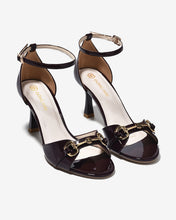 Sandal Cao Gót Đông Hải 8cm Quai Ngang Khóa Kim Loại-S5880Đỏ Color1