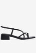 Sandal Cao Gót Đông Hải Quai Đan Chéo Xỏ Ngón-S5901Đen Color1First
