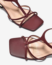 Sandal Cao Gót Nữ Đông Hải Quai Mảnh Đan Chéo Đế Ánh Kim-S5905-Đỏ Color1