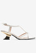 Sandal Cao Gót Nữ Đông Hải Quai Mảnh Đan Chéo Đế Ánh Kim-S5905-Trắng Color1First